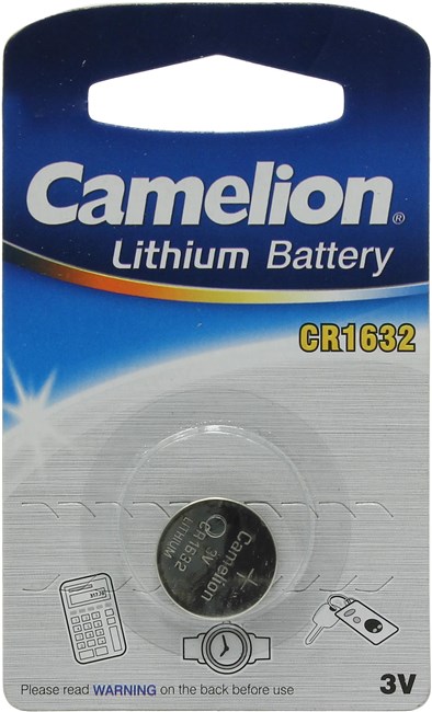 

Батарейка Camelion CR1632-BP1B, CR1632, 3V, 1 шт. (5227), Серебристый