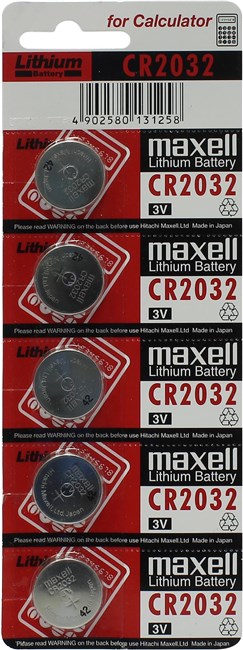 

Батарея Maxell CR2032, 3V 5шт, Серебристый