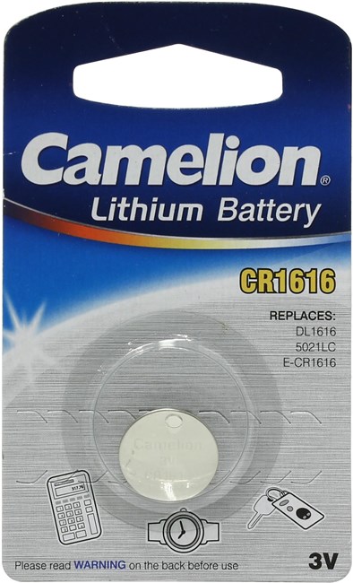 

Батарейка Camelion CR1216-BP1B, CR1616, 3V, 1 шт. (3609), Серебристый