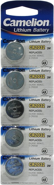 Батарея Camelion CR2032-BP5B,CR2032, 3V, 5 шт