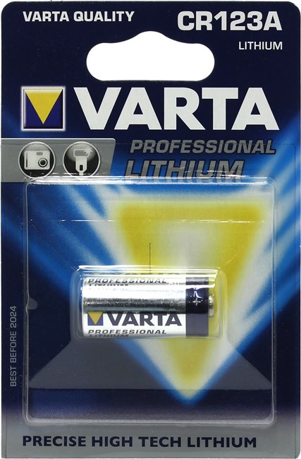 Батарея Varta CR123 1-BL,123 (CR123/CR123A/CR17345), 3V, 1 шт