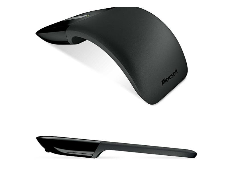 

Мышь беспроводная Microsoft Arc Touch, 1000dpi, оптическая лазерная, Wireless, USB, черный (RVF-00056), ARC