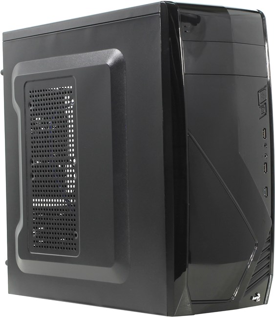 Корпус AeroCool CS-1102, ATX, Midi-Tower, черный, без БП (4713105958133)