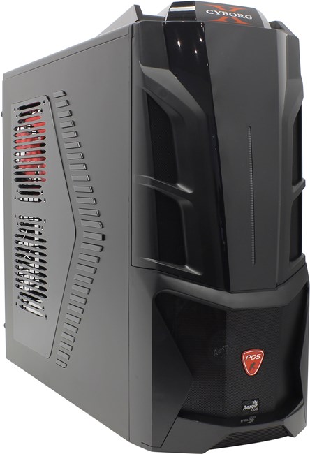 Корпус AeroCool CyborgX, Midi-Tower, без БП, черный