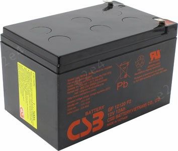 Аккумуляторная батарея для ИБП CSB GP GP12120 F2, 12V, 12Ah