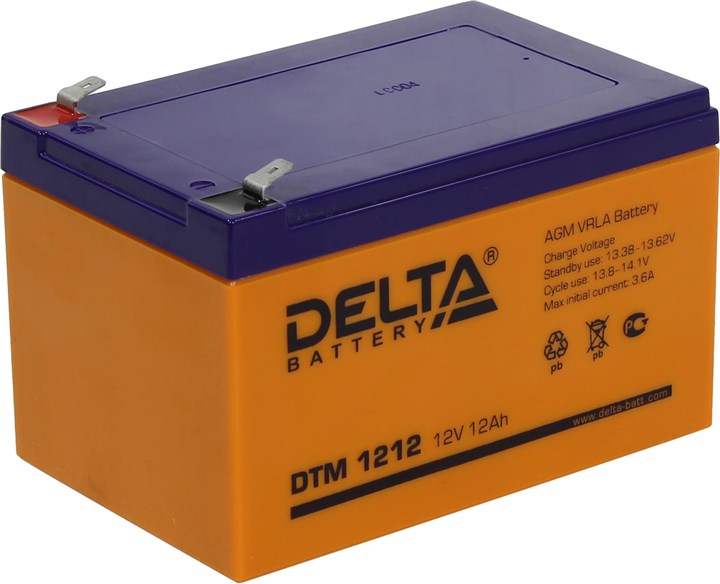  батарея для ИБП Delta DTM DTM 1212, 12V, 12Ah  по .