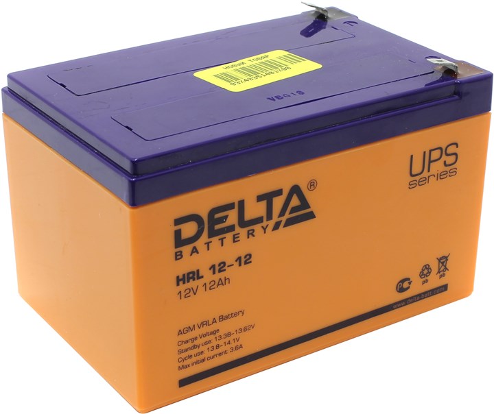 

Аккумулятор Delta HRL12-12 (DHRL1212), Оранжевый, HRL12-12