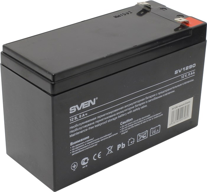 Аккумуляторная батарея для ИБП Sven SV SV1290, 12V, 9Ah