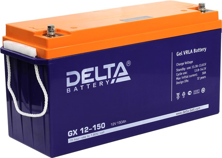 

Аккумуляторная батарея для ИБП Delta GX GX12-150, 12V, 150Ah, Синий, GX12-150