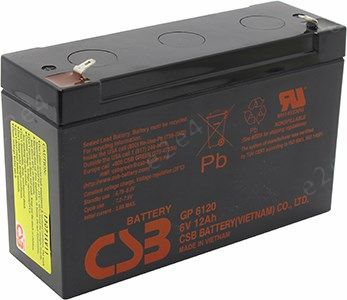 Аккумуляторная батарея для ИБП CSB GP GP6120, 6V, 12Ah