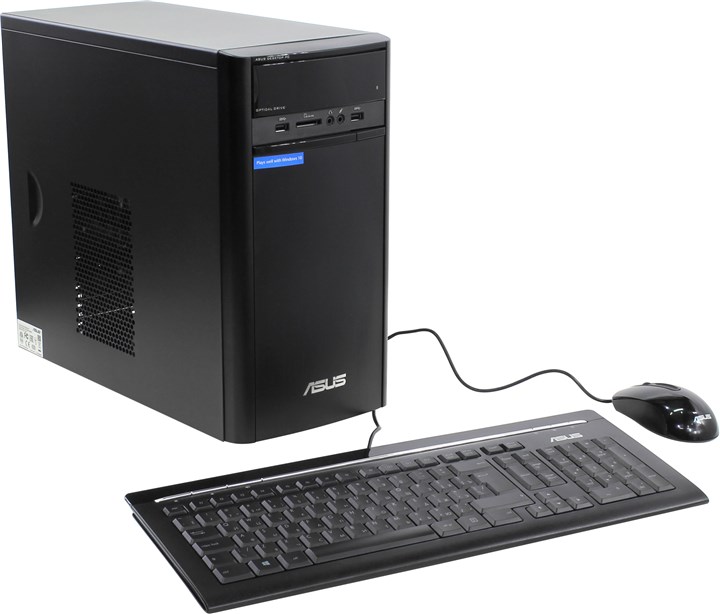 Системный блок ASUS K31ADE, Intel Core i3-4160 3.6GHz, 16Gb RAM, 2Tb HDD, GeForce GT720-2Gb, DVD-RW, W8, черный (90PD01I1-M00910)