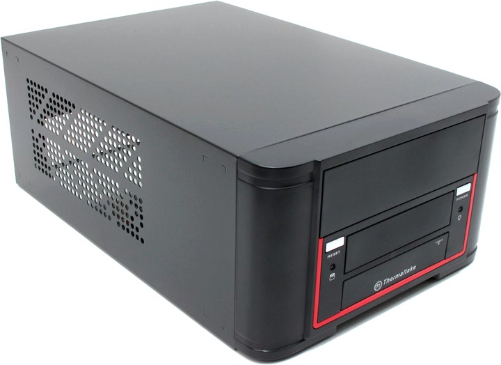 Корпус Thermaltake VL52021N2E, Mini-Tower, 200 Вт, черный
