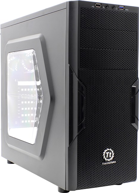 Корпус Thermaltake Versa H22, ATX, Midi-Tower, USB 3.0, черный, Без БП (CA-1B3-00M1WN-00)