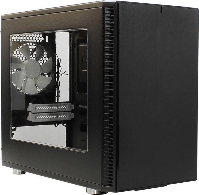 Корпус Fractal Design Define Nano S, Mini-ITX, Mini-Tower, черный, без БП (FD-CA-DEF-NANO-S-BK-W)