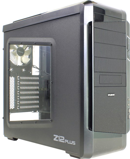 Корпус Zalman Z12 Plus, Midi-Tower, Без БП
