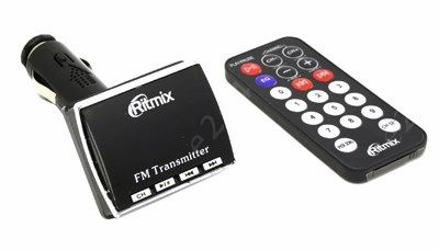 

FM-трансмиттер Ritmix FMT-A750 USB,SD,MMC, ПДУ, Черный, FMT-A750