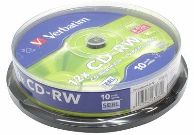 Диск Verbatim CD-RW 700Mb 10 шт
