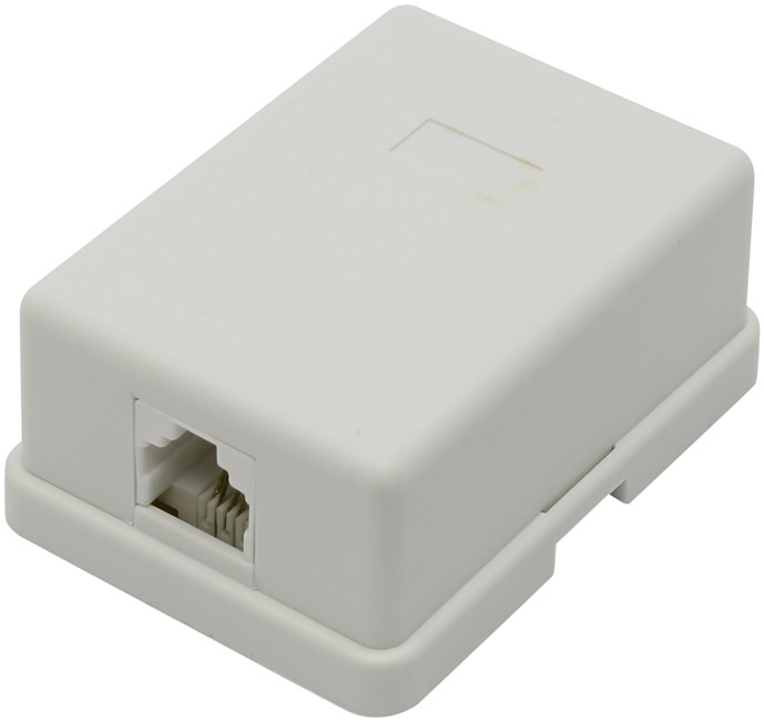 Розетка RJ-11 открытый монтаж