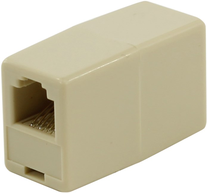 Адаптер-проходной RJ-12, белый