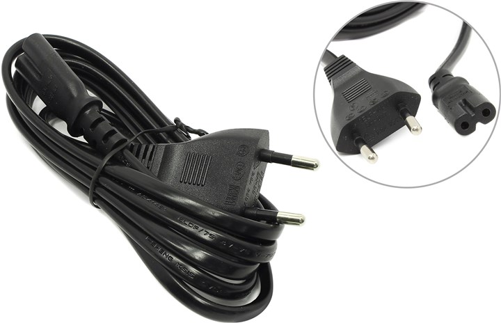 

Кабель питания Europlug(M)-IEC-320-C7, 1.5м, черный Hama (H-42141)