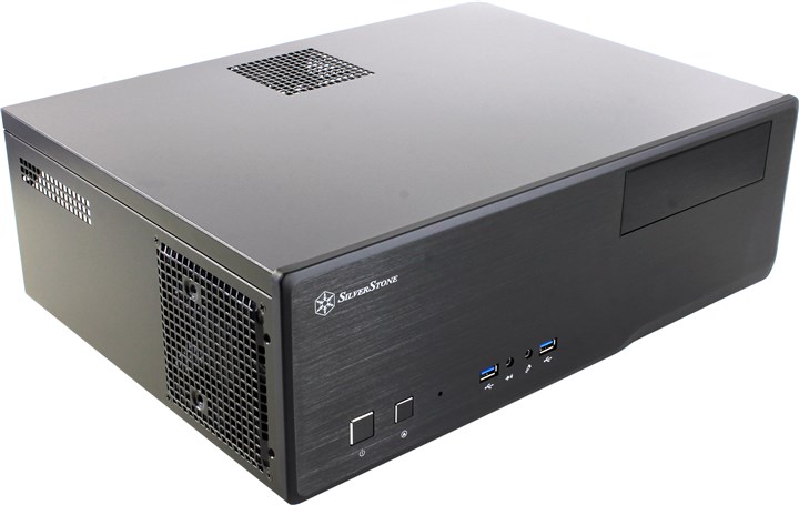 Корпус SilverStone GD05B, Full-Desktop, без БП, черный