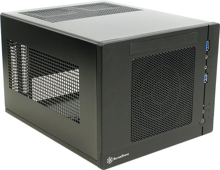 Корпус SilverStone SG05B-LITE, mini-ITX, Micro-Tower, 2xUSB 3.0, черный, Без БП