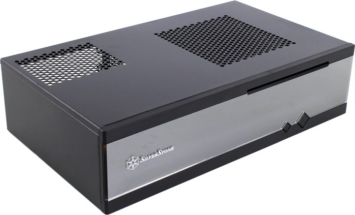Корпус SilverStone ML05B, Mini-ITX, Slim-Desktop, черный, без БП