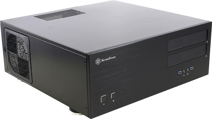Корпус SilverStone GD08B, EATX, Full-Desktop, черный, без БП