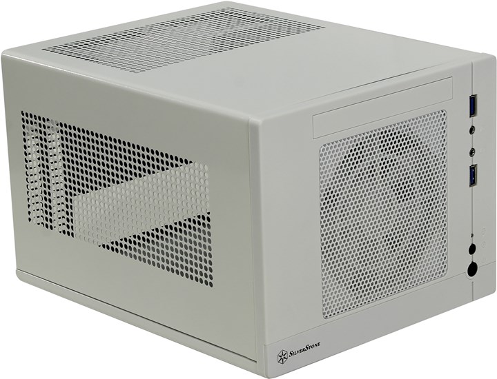 Корпус SilverStone SG05W-LITE, Micro-Tower, белый, без БП