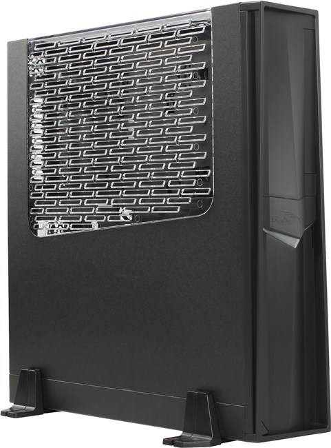 Корпус SilverStone RVZ02B-W, Mini-ITX, Slim-Desktop, черный, без БП