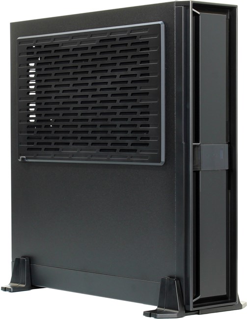 Корпус SilverStone ML08B, mini-ITX, SlimDesktop, 2xUSB 3.0, черный, без БП