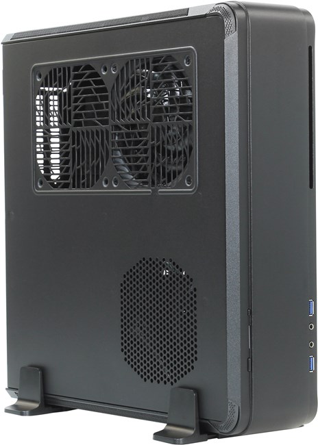 

Корпус SilverStone FTZ01B Black, Mini-ITX, Slim-Desktop, 2xUSB 3.0, черный, без БП, FTZ01B Black