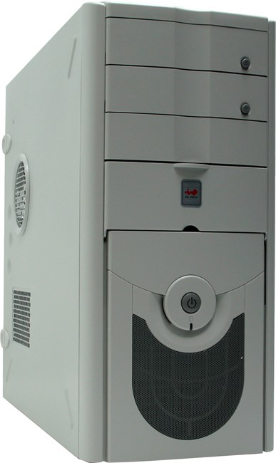 Корпус INWIN IW-C720 350W, USB, ATX MidiTower, белый-серый