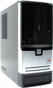 Корпус INWIN BK628 300W Black/silver, Micro-Tower, черный, 300 Вт