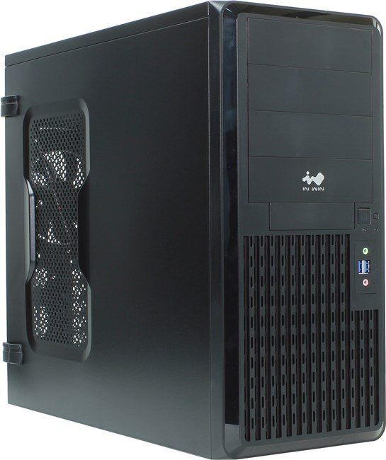 Корпус INWIN PE689U3, ATX, Midi-Tower, 2xUSB 3.0, черный, 600Вт (6115719)