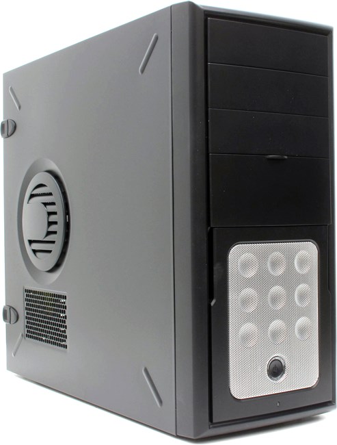 Корпус INWIN IW-C588 350W, USB, ATX MidiTower, черный-серебристый
