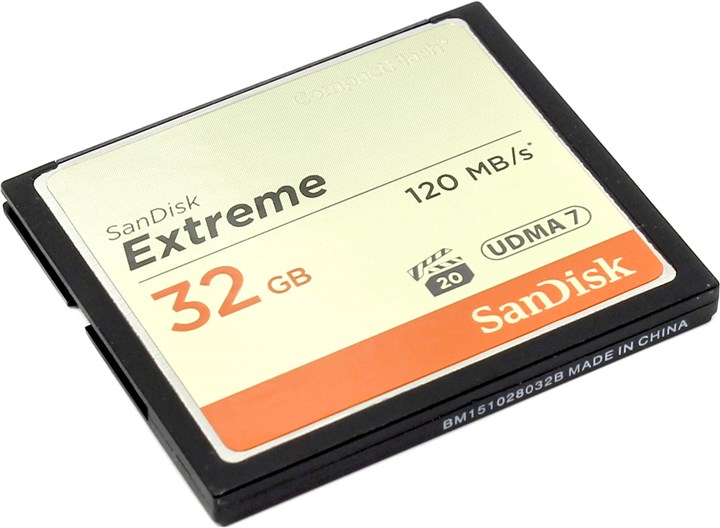 Карта памяти 32Gb CompactFlash Sandisk Extreme