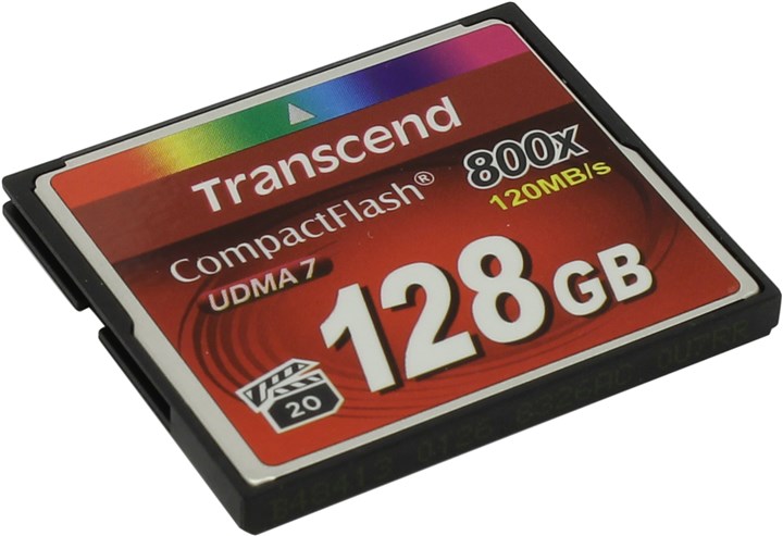 

Карта памяти 128Gb CompactFlash Transcend 800X, TS128GCF800