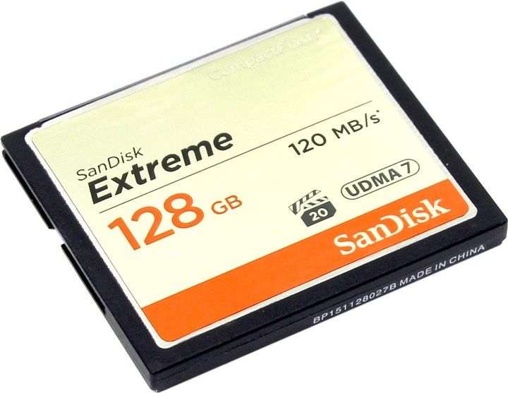 Карта памяти CompactFlash Sandisk 128Gb (SDCFXSB-128G-G46)