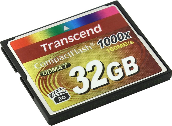 

Карта памяти 32Gb CompactFlash Transcend, TS32GCF1000