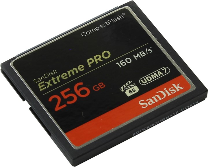 Карта памяти 256Gb CompactFlash Sandisk Extreme Pro