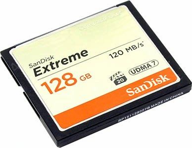 Карта памяти 128Gb CompactFlash Sandisk Extreme