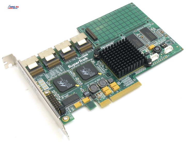 Контроллер Promise SuperTrak EX16350 PCI-E x8, SATA-II 300, RAID 0/1/5/6/10/50/JBOD, 16-Channel, 256 Mb, Bulk