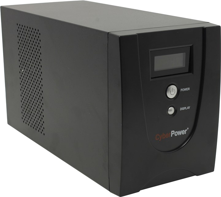 

ИБП CyberPower VALUE1500ELCD, 1500VA, 900W, EURO, розеток - 4, USB, черный, VALUE1500ELCD