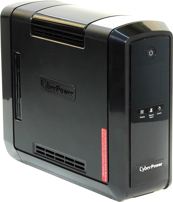 ИБП CyberPower CP900EPFCLCD, 900VA, 540W, EURO, розеток - 6, USB, черный - фото 1