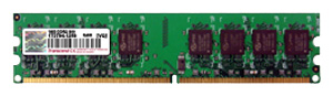 Память DDR2 DIMM 1Gb, 800MHz Transcend (JM800QLJ-1G)