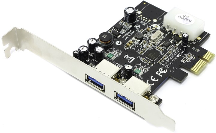 Контроллер USB ST-Lab U-710, 2xUSB 3.0, PCI-E, Retail