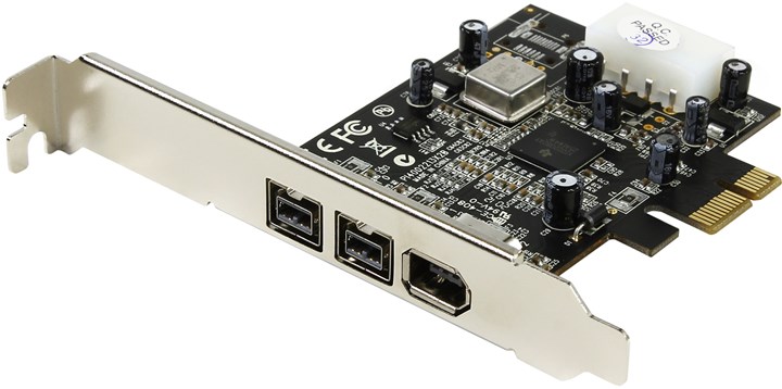 

Контроллер IEEE1394 ST-Lab F-301, внешние порты: IEEE1394 + 2IEEE1394b, PCI-E, Retail (F301), F-301