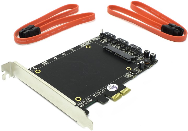

Контроллер SATA ST-Lab A-550, внутренние порты: 4xSATA, PCI-E, Retail, A-550
