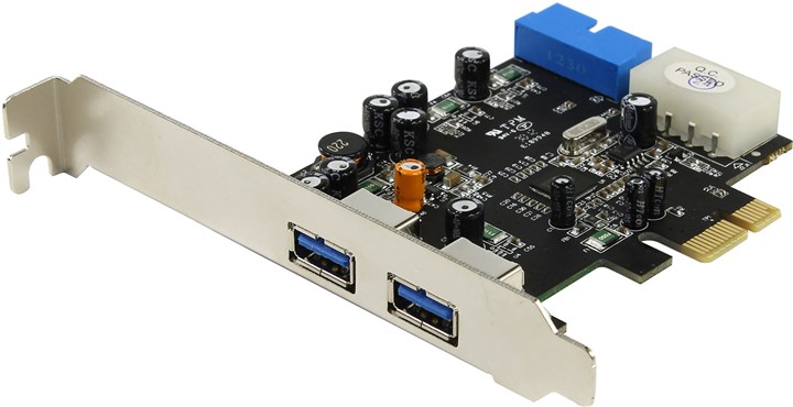 Контроллер USB ST-Lab U-780, 2xUSB 3.0, PCI-E